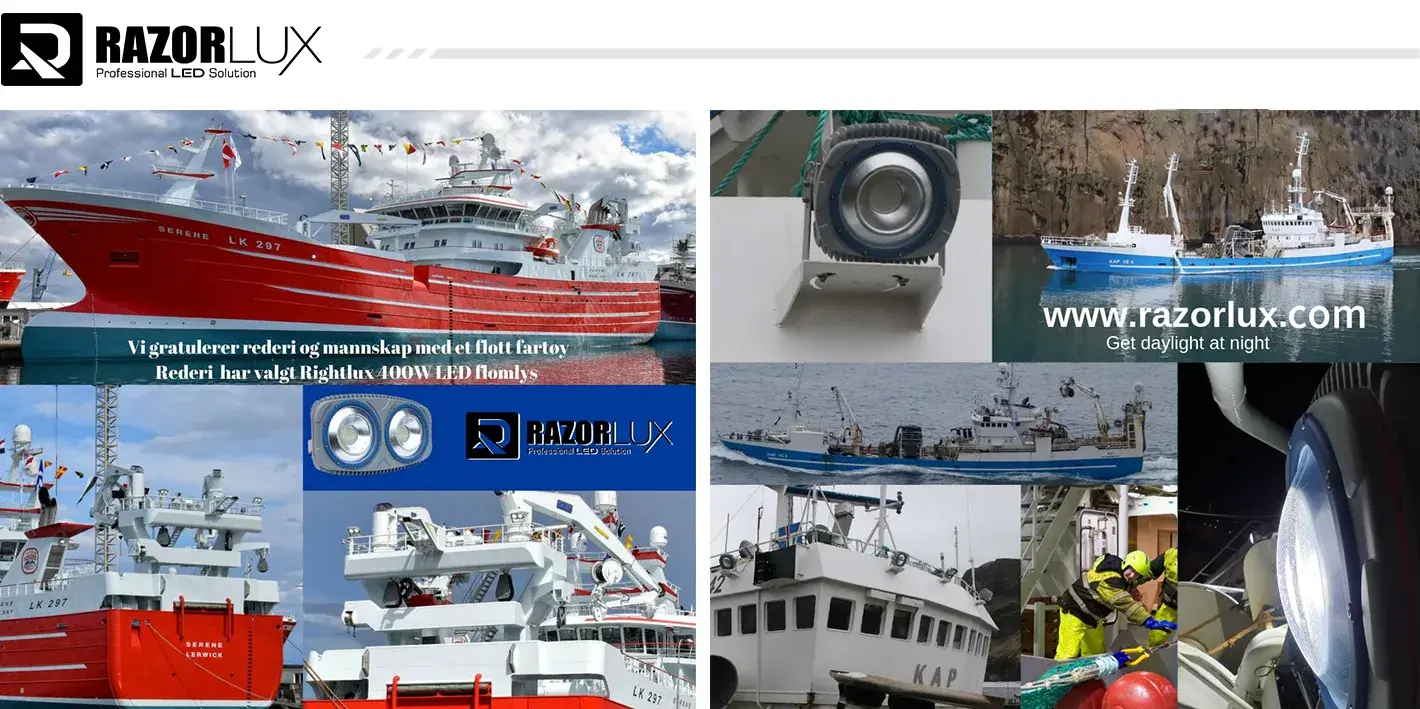 LED Boat light used in different applications