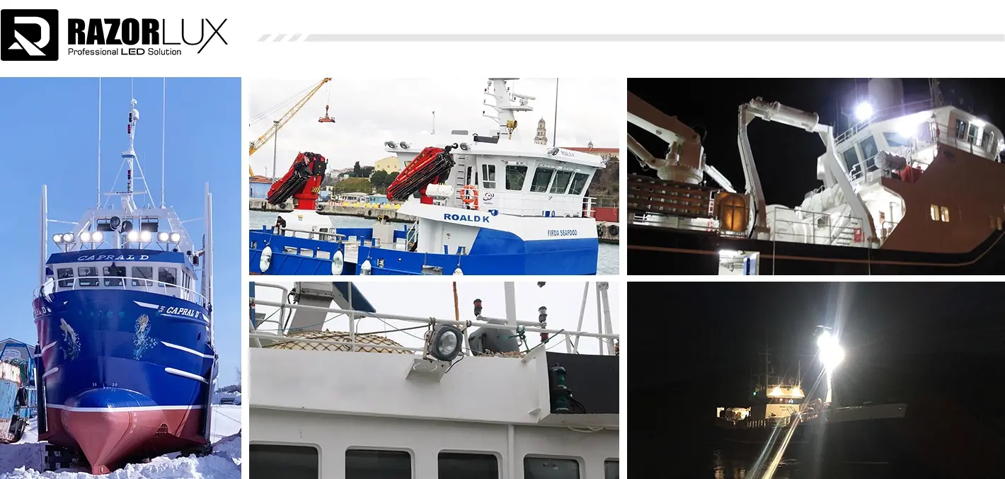 commercial fishing vessels marine led flood light
