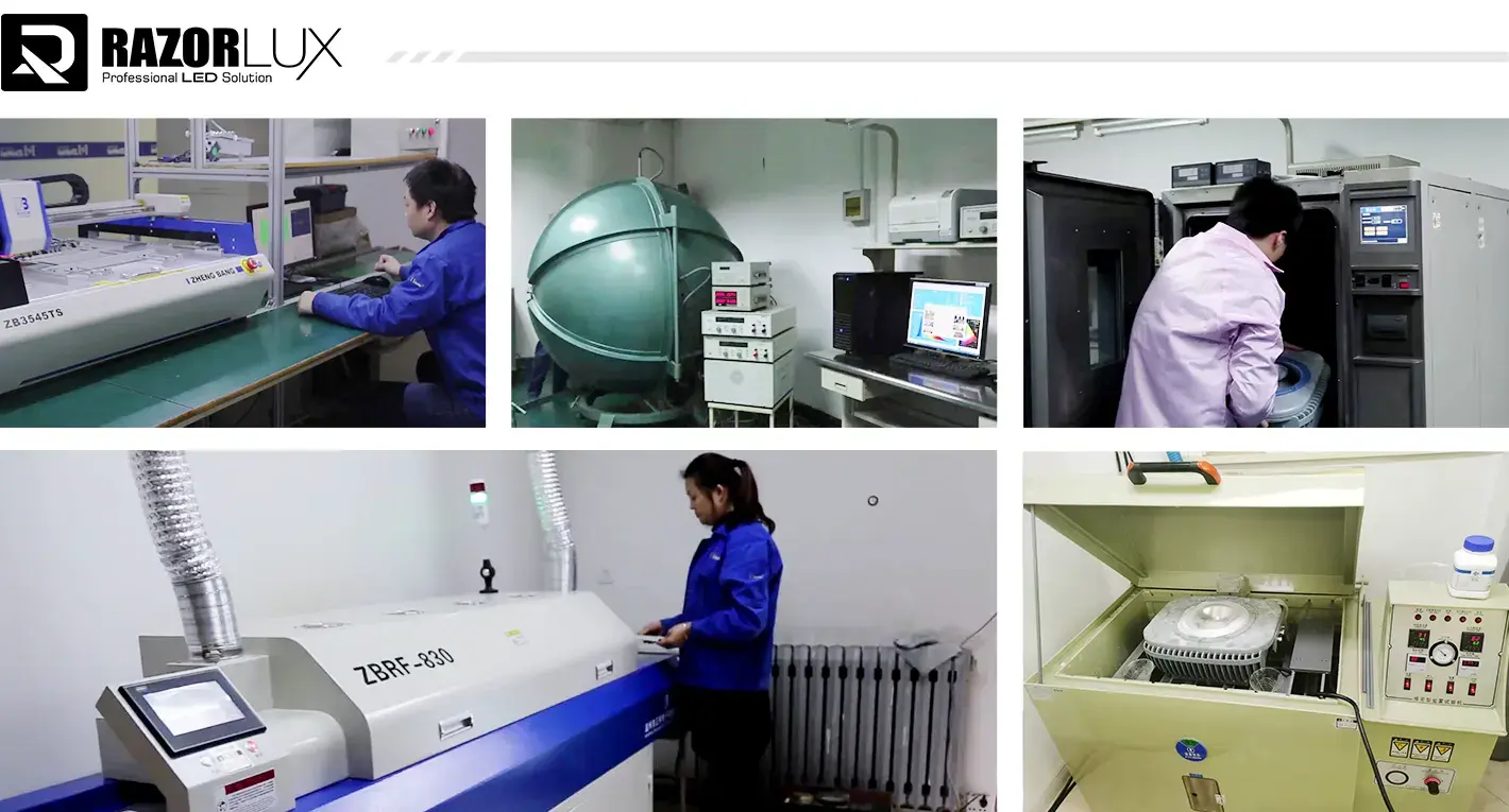 led marine deck light quality control process