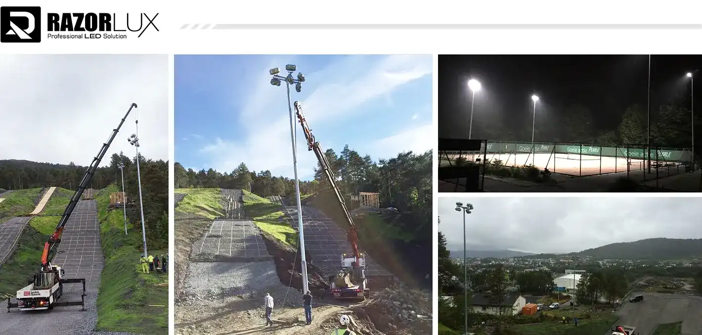 installation of outdoor led flood light installation of outdoor led flood light