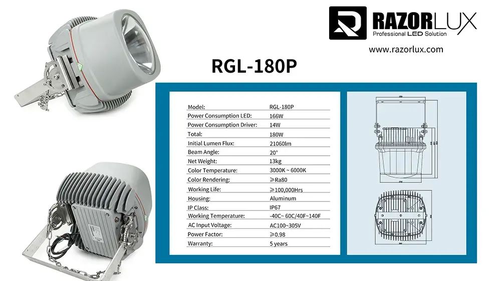 technical features of led crane boom light technical features of led crane boom light