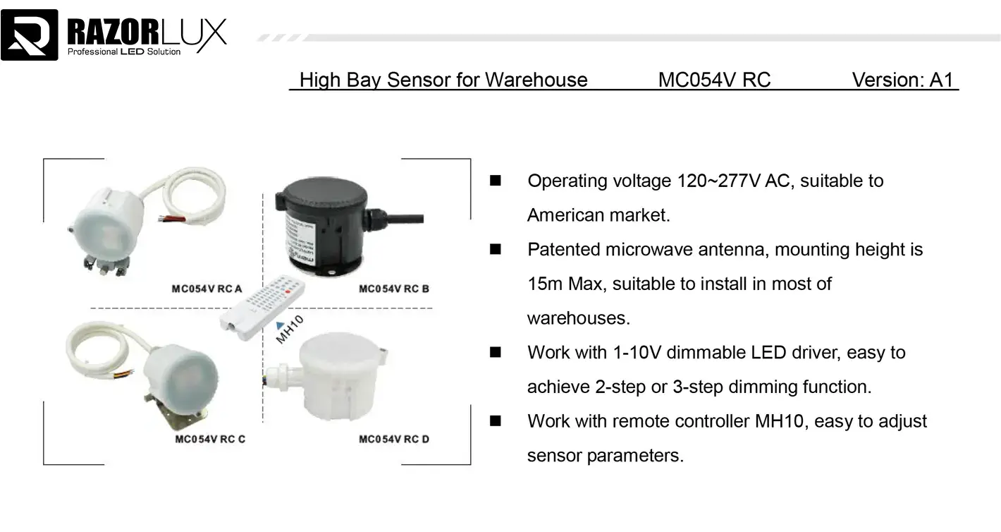 smart control and intelligent performance of LED area flood light
