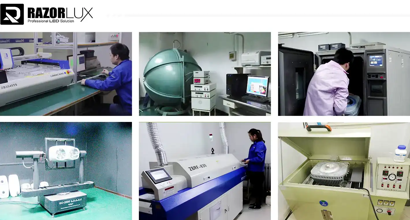 led stadium light sample testing process